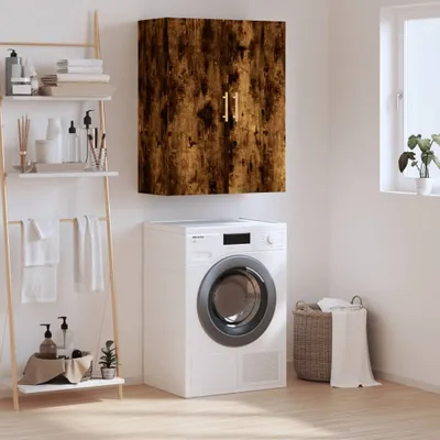 Produktbild von [Home] Wandschrank Räuchereiche 69,5x34x90 cm , Neue Mode 2024 im häuslichen Leben