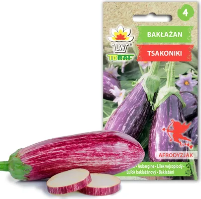 Obrázok produktu pre Toraf Zeleninové semienka baklažán Tsakoniki, balenie 1g