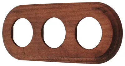 Immagine prodotto di Cornice retrò in legno di faggio a 3 scomparti I PR1 scuro