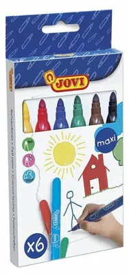 Obrázek produktu pro Jovi Jumbo Markers Fixy 6 ks