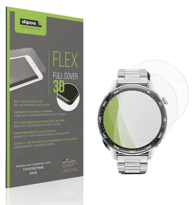 Produktbild von 2x Full Cover Schutzfolie matt für CHOOSETIME EF25 Panzerfolie Anti-Shock