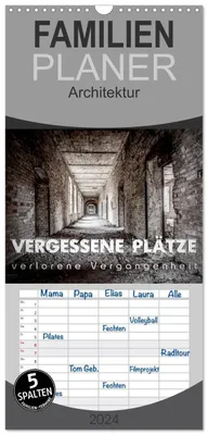 Produktbild von Familienplaner 2027 - Vergessene Plätze - verlorene Vergangenheit mit 5 Spalten (Wandkalender, 21 x 45 cm) CALVENDO