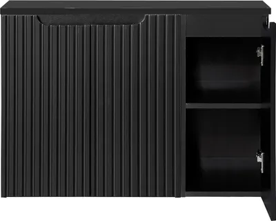 Produktbild von Waschtisch-Unterschrank 90cm, in schwarz, NEWPORT-56-BLACK