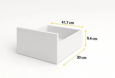 Zdjęcie produktu dla Komoda 100 Cm Biały Mat 6 Szuflad, Salon, Sypialnia