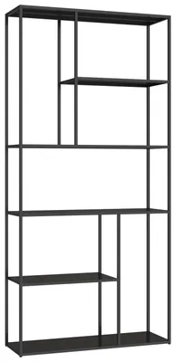 Image de Bibliothèque en métal 189cm noire LAUREEN