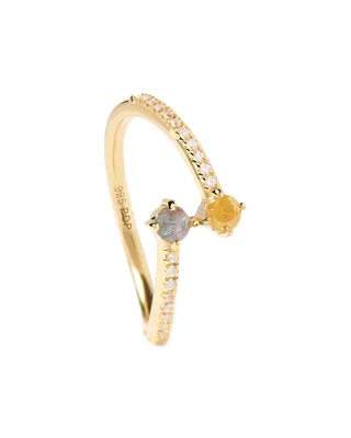 Immagine prodotto di PDPAOLA Anello VILLA Argento sterling oro