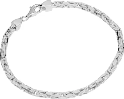 Produktbild von Armband 925 Sterling Silber 19cm Königskette 8 fach diamantiert Herren Armkette