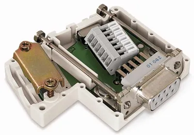 Produktbild von WAGO 750-963 CANopen-Feldbusstecker,mit D-Sub-Buchse,9-polig,lichtgrau
