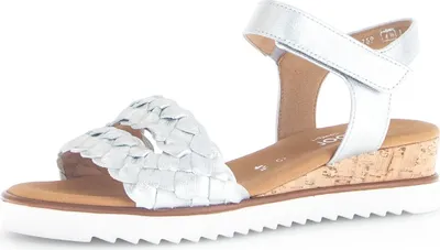 Produktbild von Gabor Shoes Riemchensandale - Silber Leder : Normal : 38 Größe: 38 Weite: Normal