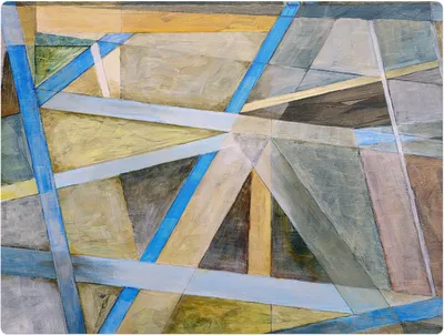 Produktbild von Geometrische Linien – Bodenschutzmatte – Stuhlunterlage 120x90 cm – Rutschfest – Hartbodenmatte