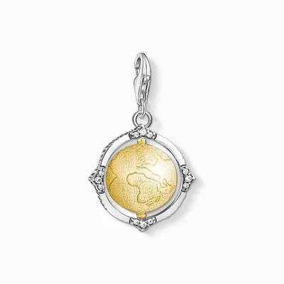 Image de Thomas Sabo - 1711-849-39 - Charm - Femme - Argent 925 plaqué or jaune - Globe Vintage