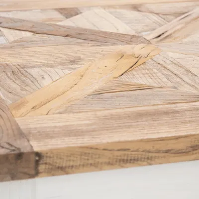 Zdjęcie produktu dla Stolik kawowy w stylu rustykalnym – stolik do salonu – solidne drewno wiązowe, ręcznie wykonany, niepowtarzalny