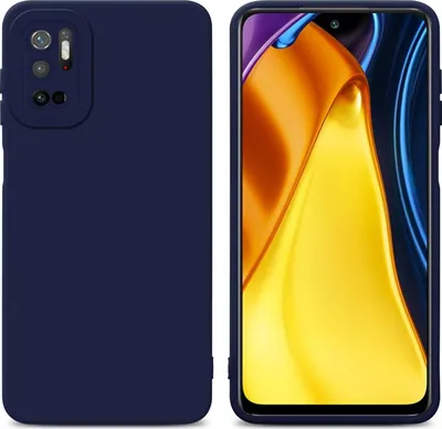 Immagine prodotto di Cadorabo Custodia per Xiaomi RedMi NOTE 10 5G / POCO M3 PRO 5G Custodia protettiva in silicone TPU blu Custodia per cellulare