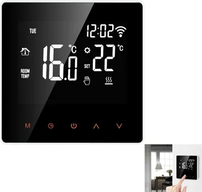Produktbild von Tuya Smart WiFi Thermostat 3A mit programmierbarem LCD-Display, digitale Temperaturregelung für Fußbodenheizung und Warmwassersysteme
