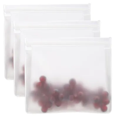 Gefrierbeutel 3er-Pack 22x5x20 cm transparent PEVA