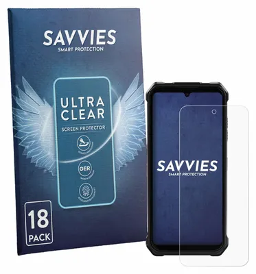 Produktbild von 18x Für Fossibot F110L Schutzfolie Savvies Displayschutz Display Schutz Folie Klar Transparent