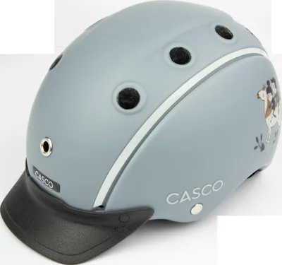 Produktbild von CASCO Nori Iconic Trail of Tales Reithelm Kinderreithelm, Farbe:grau comic, Größe:52-56 cm