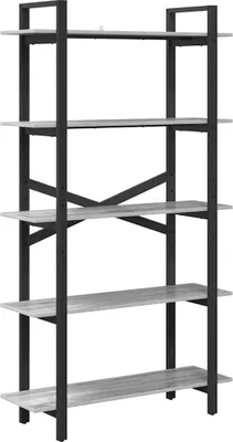 Immagine prodotto di vidaXL Libreria Grigio Sonoma 100 x 33,5 x 178 cm Materiale a base di legno