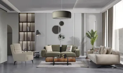 Produktbild von Sofa Wohnzimmergarnitur Polstergarnitur Set Sofakombination Sitzgarnitur 3+3+1