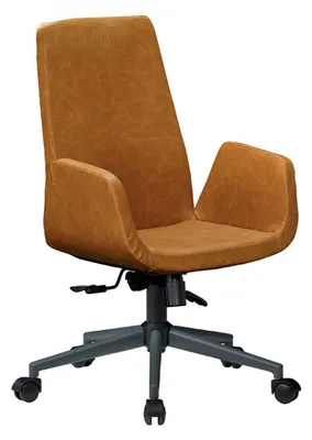 Produktbild von Chef  Bürostuhl Holz Arbeitszimmer Sessel Möbel Braun Drehbar Konferenz