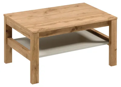 Produktbild von Couchtisch mit Ablage NORDIKO - Wotan-Eiche / Beige