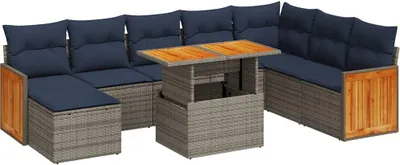 Zdjęcie produktu dla VidaXL 3327750, Granatowy (marynarski), Żywica, Stal, 550 mm, 620 mm, 690 mm