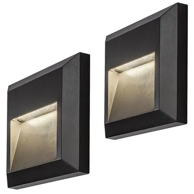 Produktbild von 2x Rabalux-Wandleuchte für den Außenbereich LED 4 W anthrazit Trento
