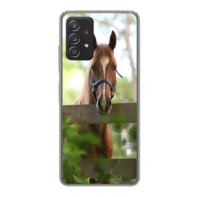 Produktbild von MuchoWow® Handyhülle Schutzhülle Hülle für Samsung galaxy a73 Pferd - Natur - Zaun Silikon Softcase Handy Hülle - Handyhülle
