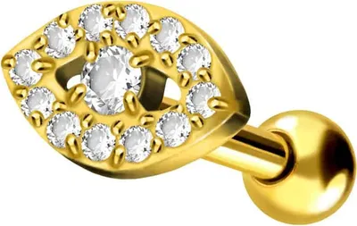 Produktbild von Ohrpiercing Titan Ohrpiercing KRISTALLAUGE