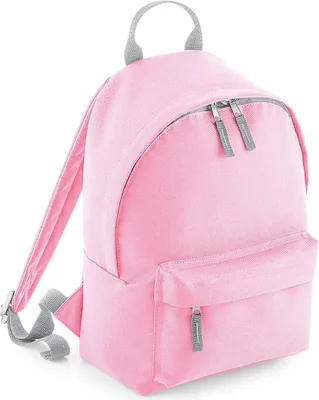Immagine prodotto di BagBase BG125S | Mini Zaino Moda, 24 x 33 x 17 cm - Colore: Rosa Classico/Grigio Chiaro - Dimensioni: 24 x 33 x 17 cm