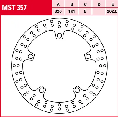 Produktbild von TRW Bremsscheibe Allround starr MST357 K1200RS K12