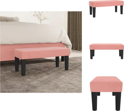 Immagine prodotto di vidaXL Panca Rosa 70x30x30 cm in velluto - Panche
