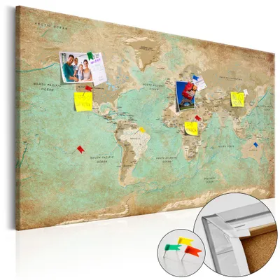 Obrázok produktu pre Netkaný korkový obraz - Celadon Journey 120x80 cm Karty k-A-0105-p-a