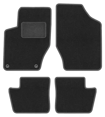 Immagine prodotto di Tappetini in moquette per Citroen DS4 2011-2015 (hatchback) – set 4 pezzi, grigio grafite, su misura – Wielganizator LUX