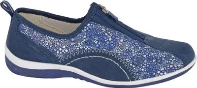 Produktbild von Boulevard - Damen Freizeitschuhe "Leisure", Wildleder DF2400 (42 EU) (Marineblau)