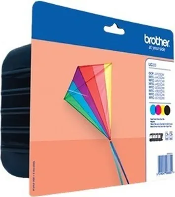 Produktbild von Brother LC223 Tintenstrahl Tintenpatrone - Schwarz, Cyan, Magenta, Gelb - Original - Value Pack - 4 / Pack - Tintenstrahl - 4er Pack