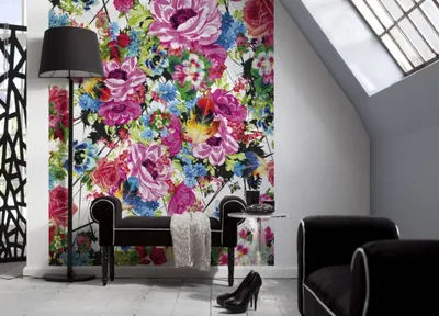 Zdjęcie produktu dla Fototapeta Komar "Romantyczny pop", bunt, Blumen, 184 x 254 cm
