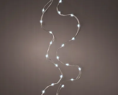 Productafbeelding van Micro LED kerstverlichting, koud wit, 2,95 meter
