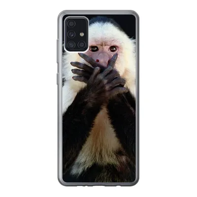 Produktbild von MuchoWow® Handyhülle Schutzhülle Hülle für Samsung Galaxy A52 5G Affe - Wilde Tiere - Porträt Silikon Softcase Handy Hülle - Umschlag