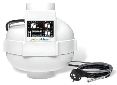Produktbild von PK Rohrventilator 100, EC-TC , 580m3/h, Temp.