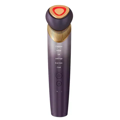 Produktbild von Elektrisches Reinigungs- und Massagegerät, 6-in-1 Gesichtsmassager, Anti-Aging, strafft die Haut für ein junges, sauberes Hautbild