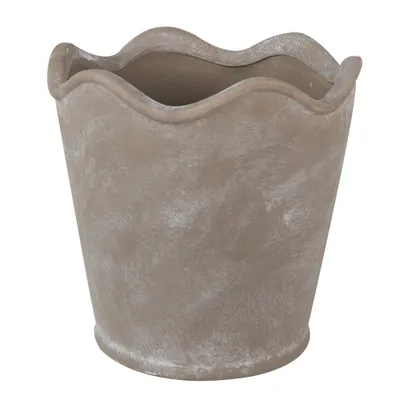 Zdjęcie produktu dla Clayre & Eef Doniczka Ø 13x12 cm Szara Ceramika