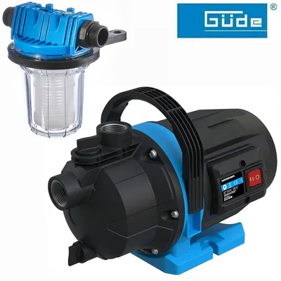 Produktbild von Güde Gartenpumpe GP 600 W, 3200 l/h, Wasserfilter Jet-Pumpe Gartenbewässerung