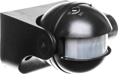 Image de Détecteur de mouvement extérieur crépusculaire PIR ALER noir 12m Kanlux 461
