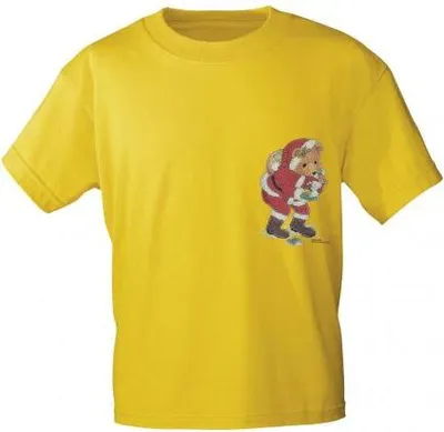 Produktbild von T-Shirt mit Print - Bär - Weihnachten - 12484 - versch. Farben zur Wahl - Gr. S-2XL Color - gelb Größe - XXL
