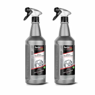 Produktbild von ferdotec säurefreier Felgenreiniger mit Farbindikator 2 x 1.000 ml