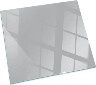 Immagine prodotto di Colore: grigio chiaro – Piastra di base in vetro per – stufa a legna – Piastra per camino in vetro – Vetro protettivo – Piastra parascintille – Piastra di base in vetro refrattaria – Piastra termoprotettiva – Protezione per pavimento in vetro – 50x50 cm