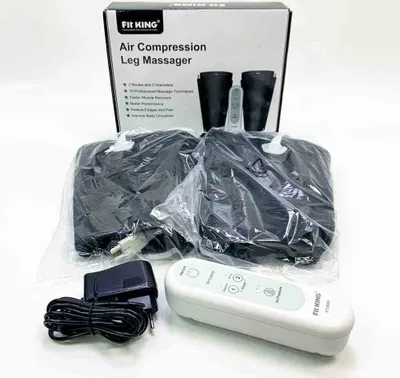 Obrázok produktu pre FIT KING FT-008A Masážne prístroje na nohy proti bolesti a cirkulácii krvi Lymfodrenážny prístroj Nohy Paže Lýtka Kompresný prístroj na RLS unavené a boľavé nohy Ruky Zotavenie svalov po tréningu