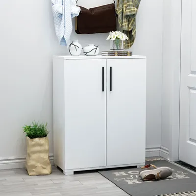 Produktbild von Homidea Lava Mehrzweckschrank Schuhschrank Weiß/Weiß