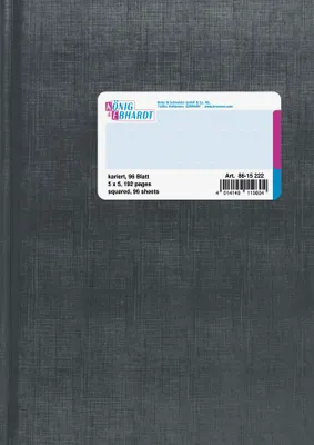 Produktbild von Geschäftsbuch DIN A5 kariert anthrazit 96 Bl.